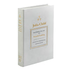 Julia Child's Mastering the Art of French Cooking Leather Bound Edition on white background at Addison West.