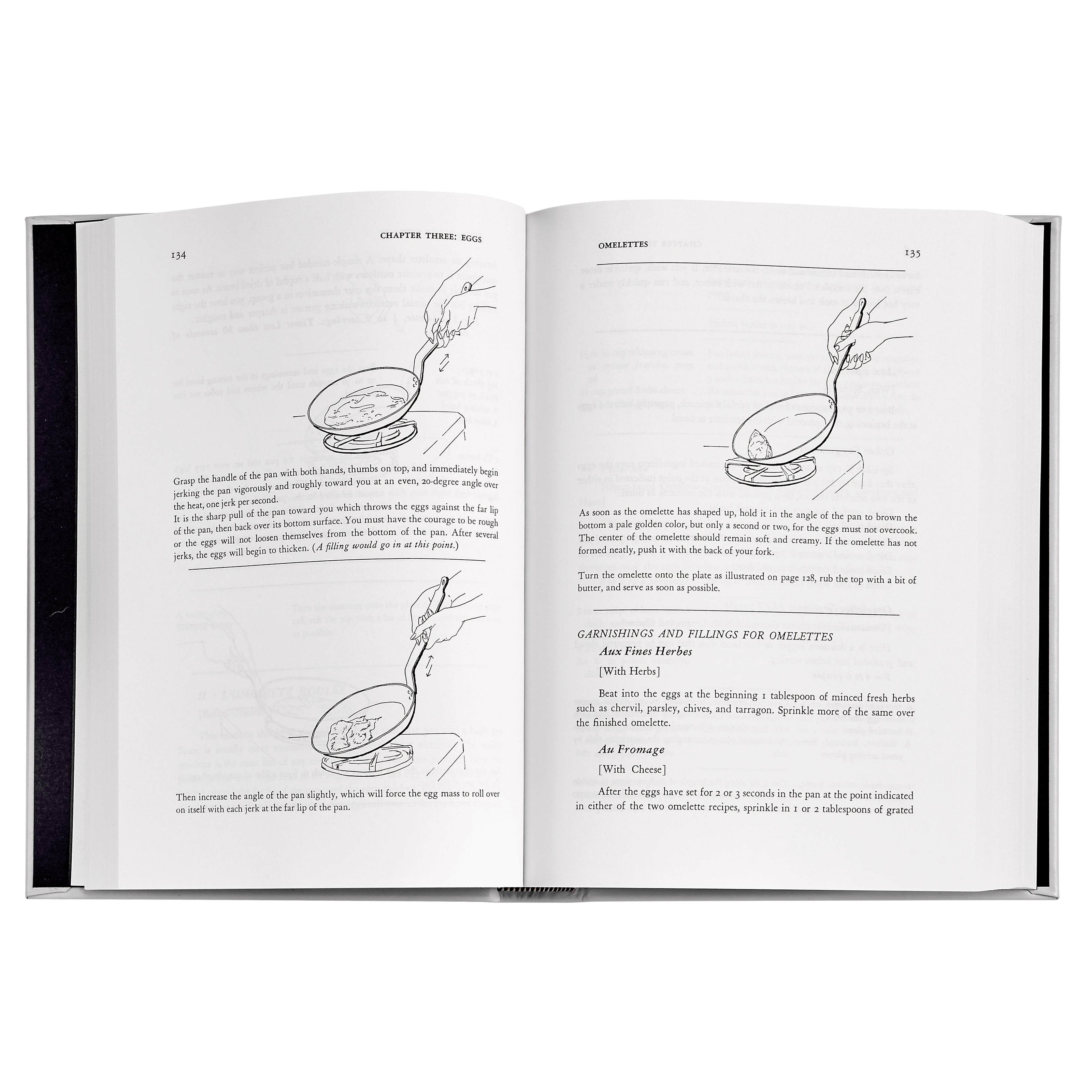 Julia Child's Mastering the Art of French Cooking Leather Bound Edition on white background at Addison West.
