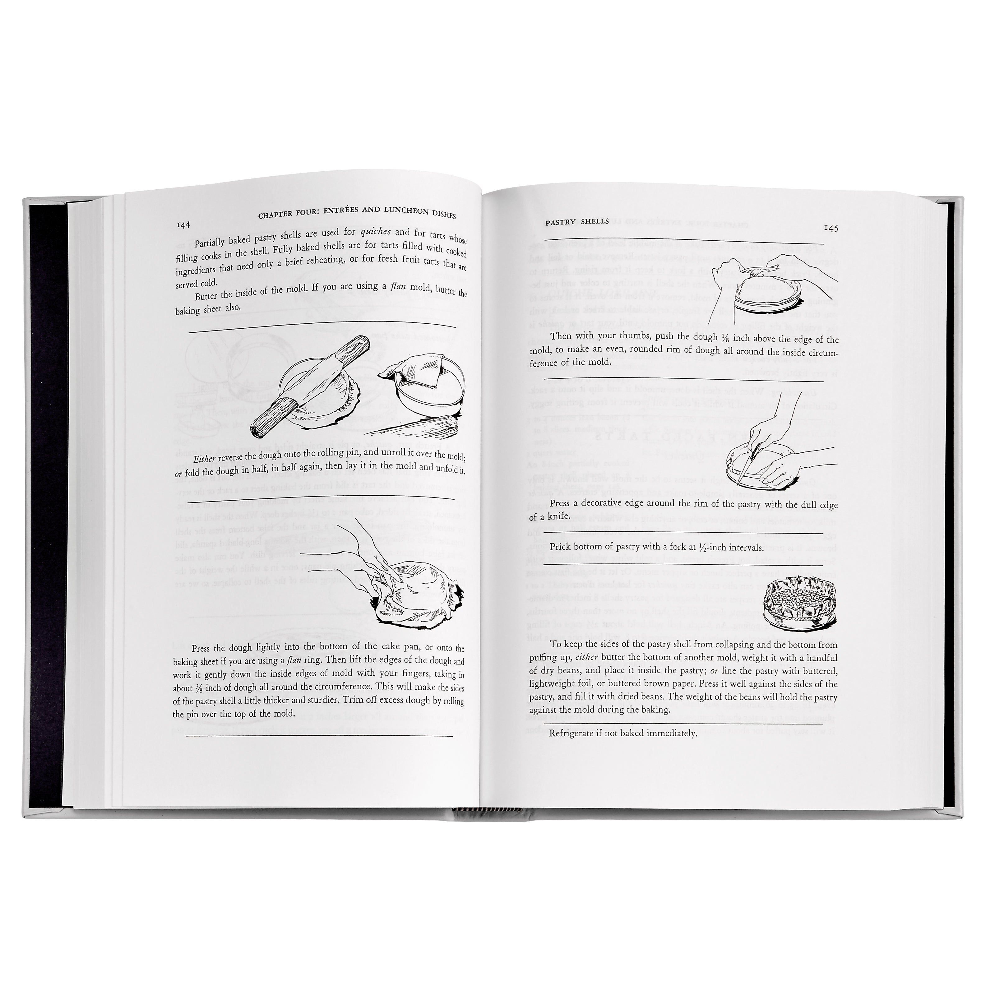 Julia Child's Mastering the Art of French Cooking Leather Bound Edition on white background at Addison West.