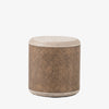 Four Hands Kiara End Table in Weathered Blonde on a white background
