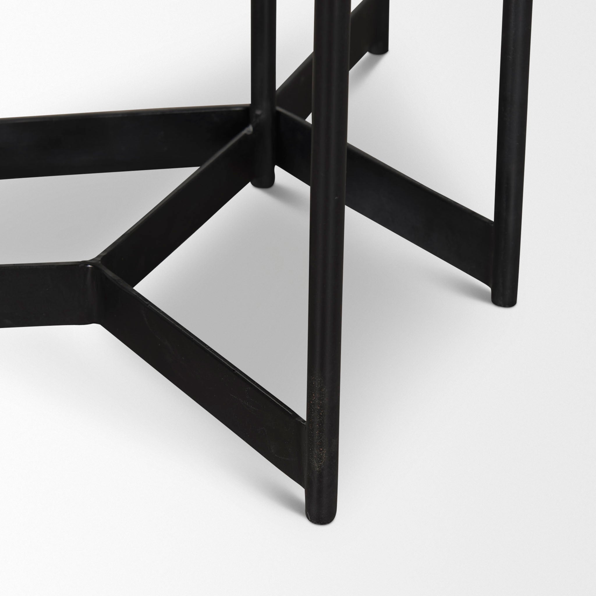 Crudités and Cocktails Nesting Side Tables in Dark Wood - Addison West 