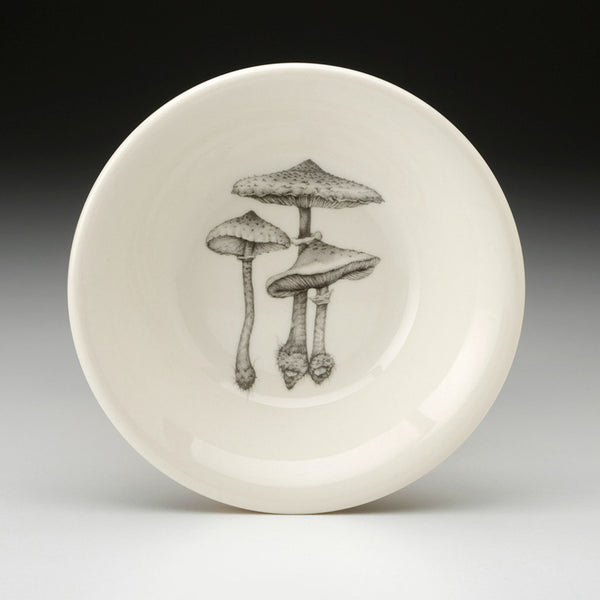 Laura Zindel Parasol Mushroom Sauce Bowl on a grey background