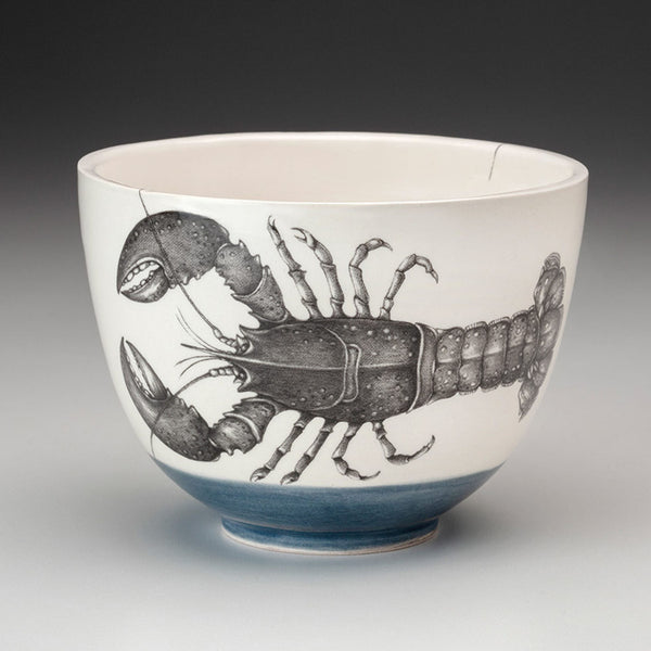 Laura Zindel Small Lobster Bowl on a grey background