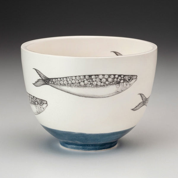 Laura Zindel Small Sardine Bowl on a grey background