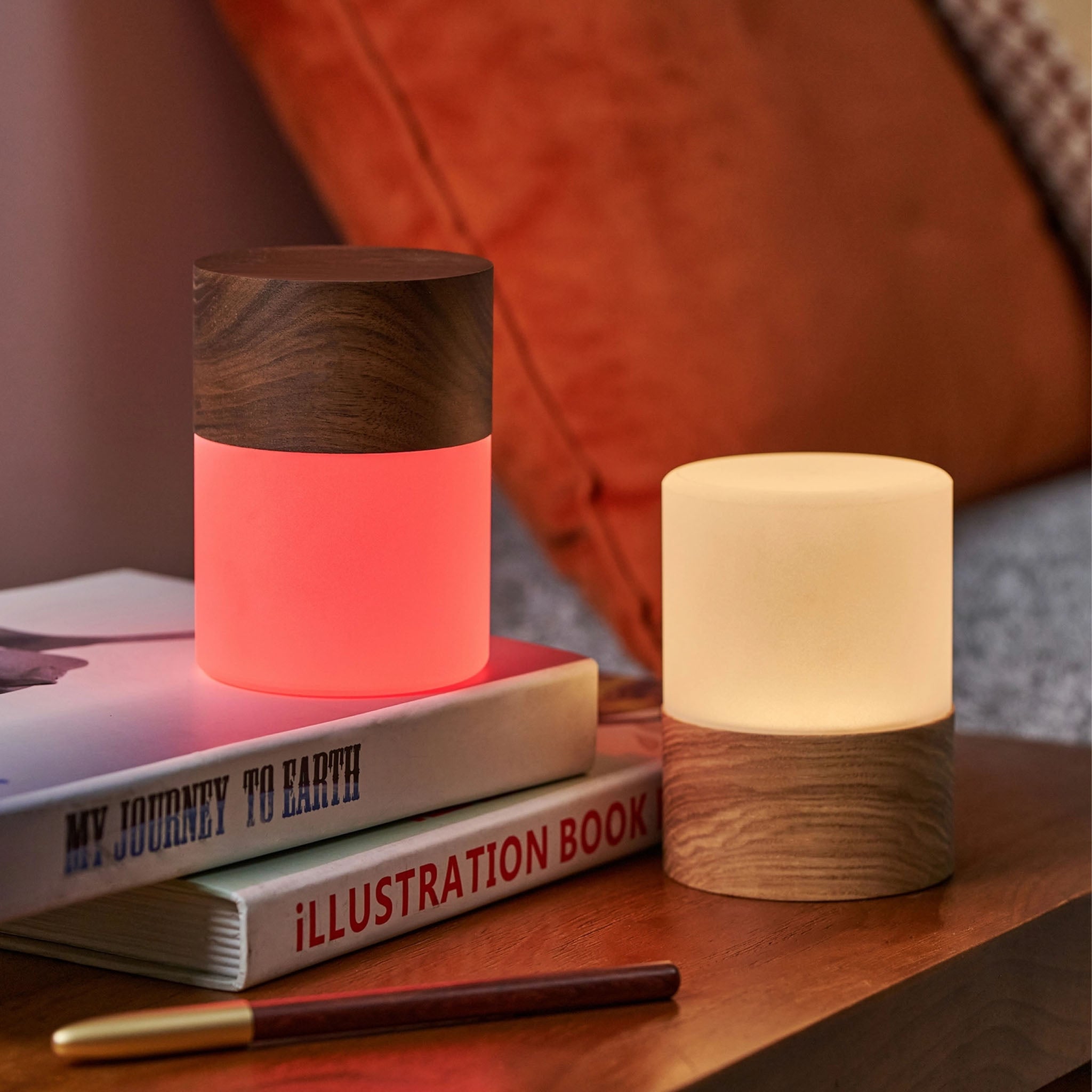 Lemelia Light in White Ash on a table at Addison West