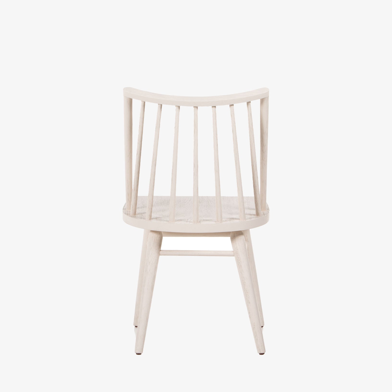 Four Hands Lewis Windsor Chair in Off White on a white background