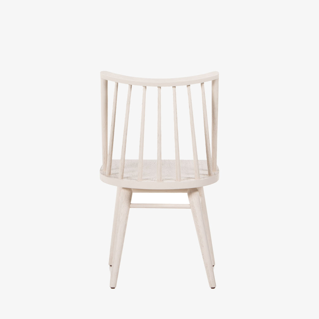 Four Hands Lewis Windsor Chair in Off White on a white background