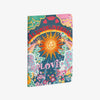  Liberty of London All You Need is Love Handmade Embroidered Journal on a white background