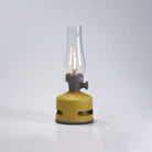 Light and Sound LED Lantern with Speaker in Mustard Yellow on a white background at Addison West