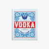 Light blue front cover of book titled 'the little book of vodka' 