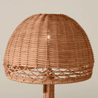 Close up of Augusta Mini Table Lamp on a beige background 