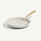 Made In CeramiClad™ 10” Non-stick Fry Pan in Antique Brass on a white background at Addison West