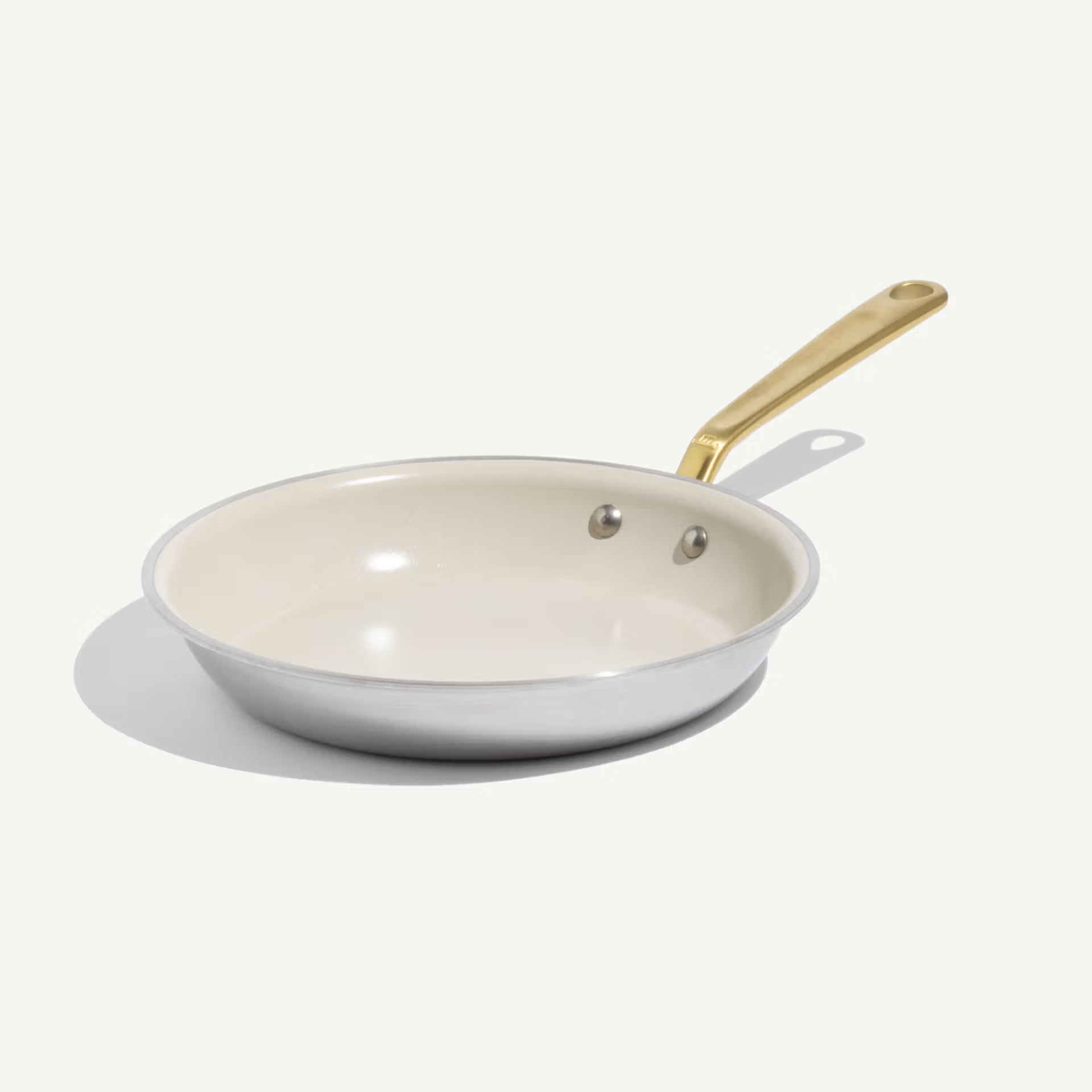 Made In CeramiClad™ 10” Non-stick Fry Pan in Antique Brass on a white background at Addison West