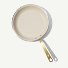 Made In CeramiClad™ 12” Non-stick Fry Pan in Antique Brass on a white background at Addison West