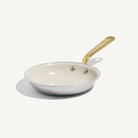 Made In CeramiClad™ 8” Non-stick Fry Pan in Antique Brass on a white background at Addison West
