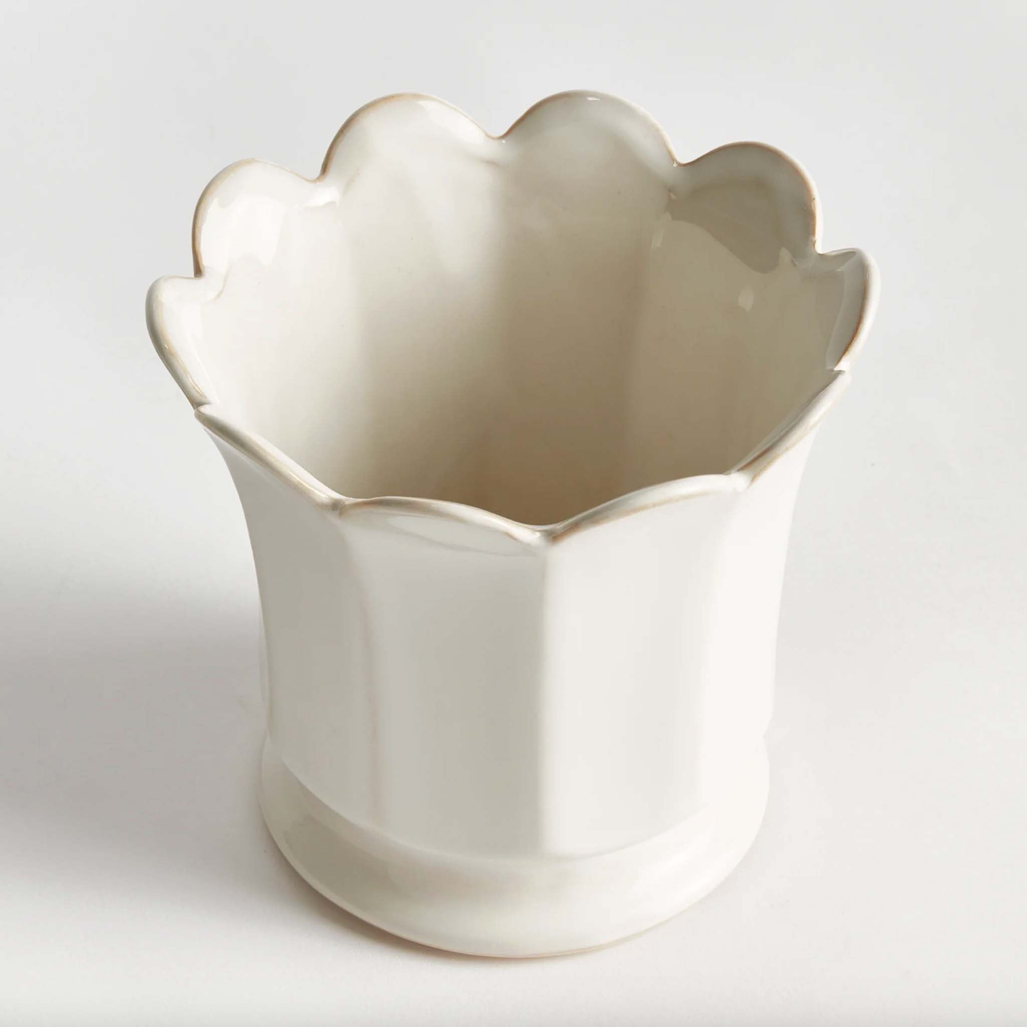Small Maline Footed Pot on a white background at Addison West