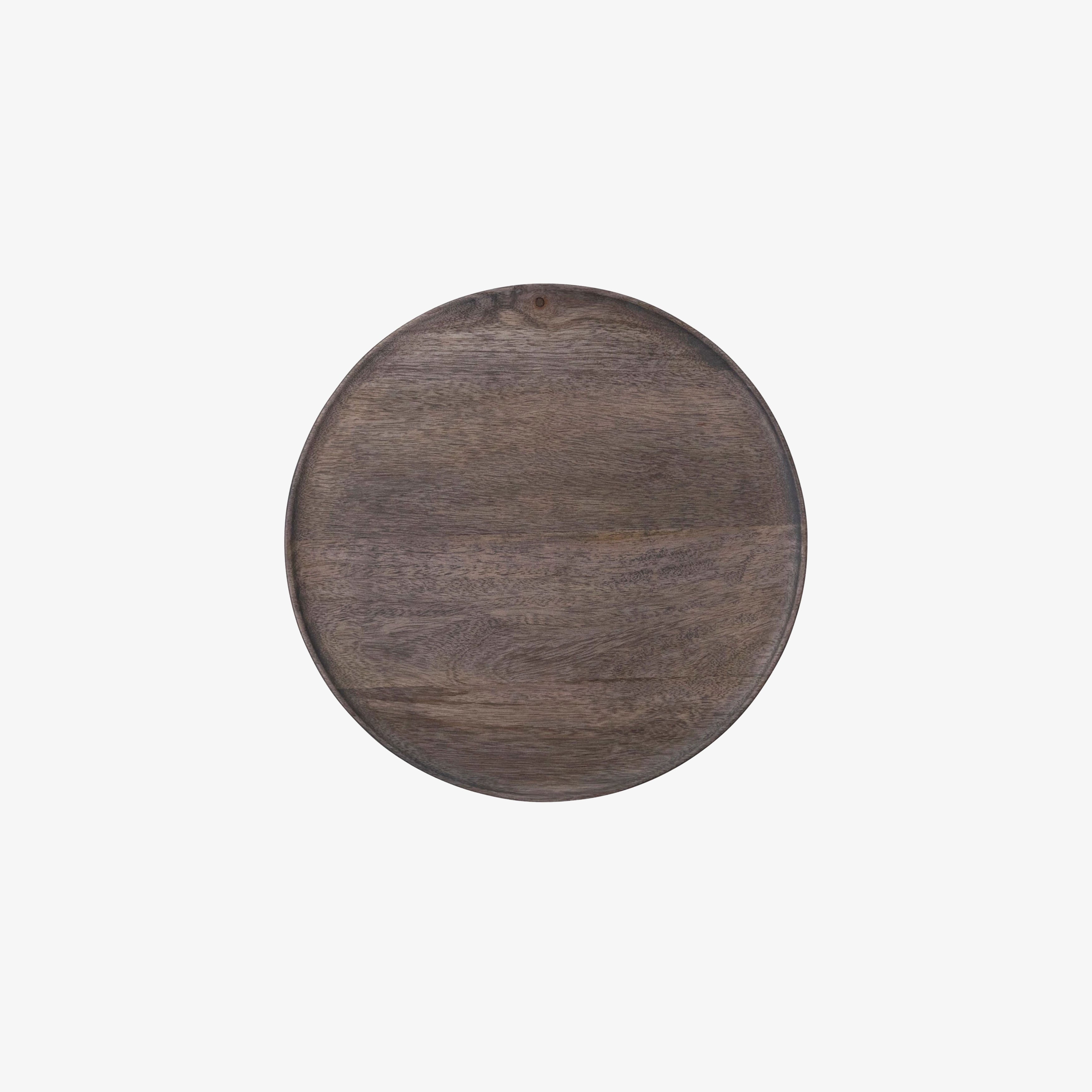 Mango Wood Footed Pedestal - Addison West 
