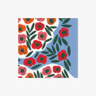 Marimekko Ruukku Blue Cocktail Napkin on a white background