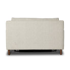 Back of Marquez Sleeper Chair in Alameda Snow on a white background
