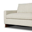 Marquez Sleeper Chair in Alameda Snow on a white background