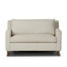 Marquez Sleeper Chair in Alameda Snow on a white background