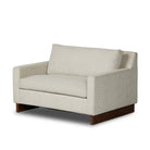 Marquez Sleeper Chair in Alameda Snow on a white background