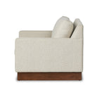 Marquez Sleeper Chair in Alameda Snow on a white background