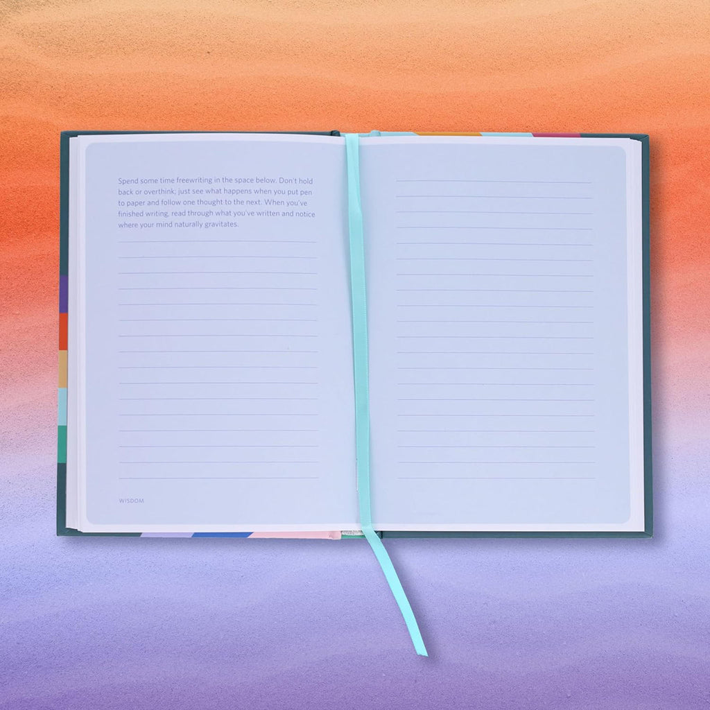 Mindfulness Journal Writing Rituals for self-discovery, clarity, and joy by Rohan Gunatillake on a red and purple gradient background