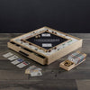 WS games company Monopoly Luxe Maple Edition on a wood table