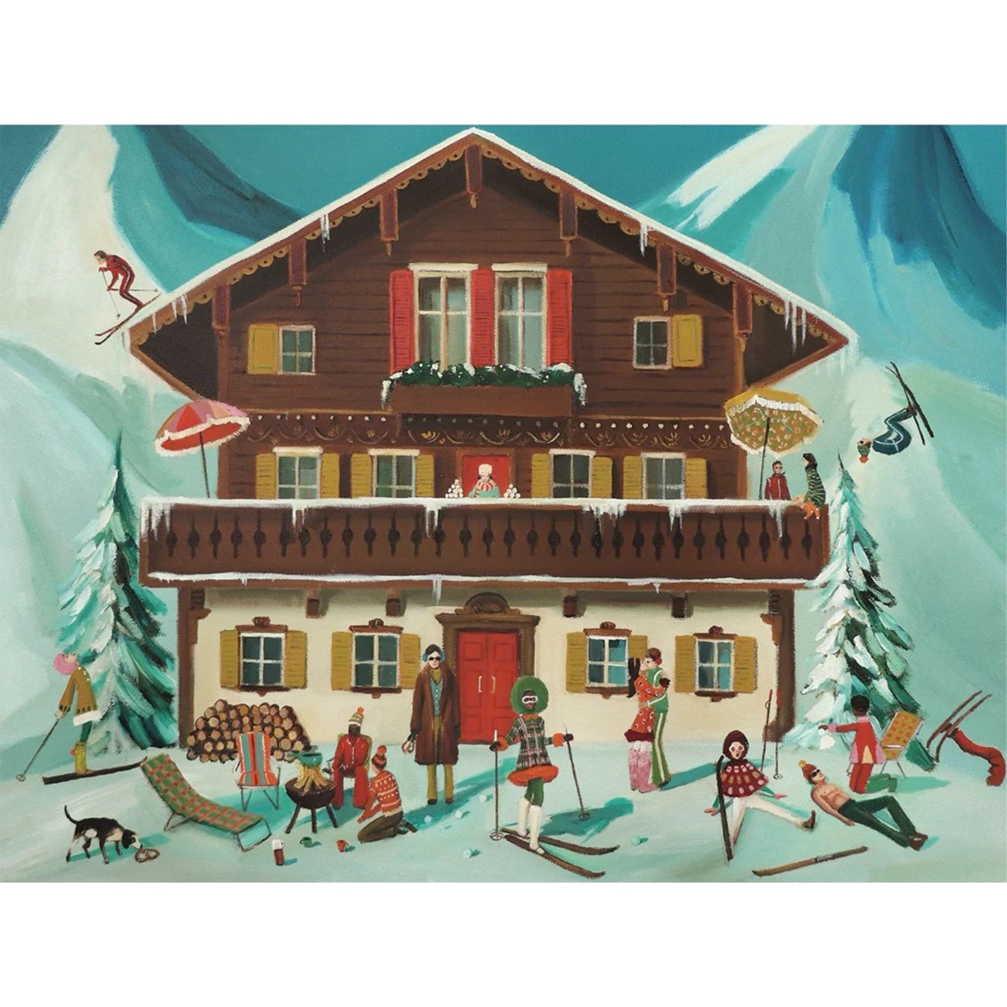 Mountain Moguls 1000 Piece Puzzle - Addison West 