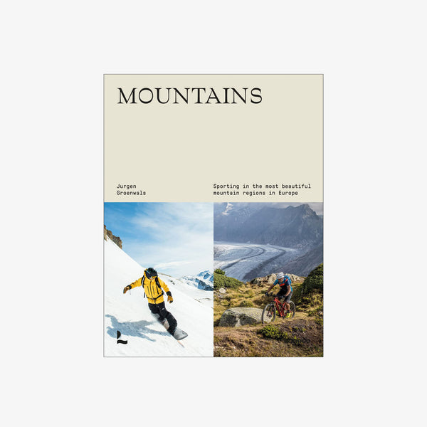 Front cover of book 'Mountains' by Jurgen Groenwals on a white background
