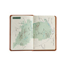 National Parks Green Leather Pocket Atlas on white background at Addison West.
