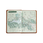 National Parks Green Leather Pocket Atlas on white background at Addison West.