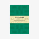 Book cover of 'Classic Crossword Puzzles' by The New York Times Games with a green and beige design.