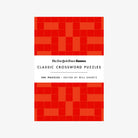 Book cover of 'Classic Crossword Puzzles' by The New York Times Games with red and orange checkered pattern.