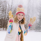 Nordic Hat in Yellow on a model at Addison West