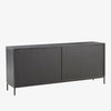 Furniture classics Curtis sideboard with wood inlay doors on a white background