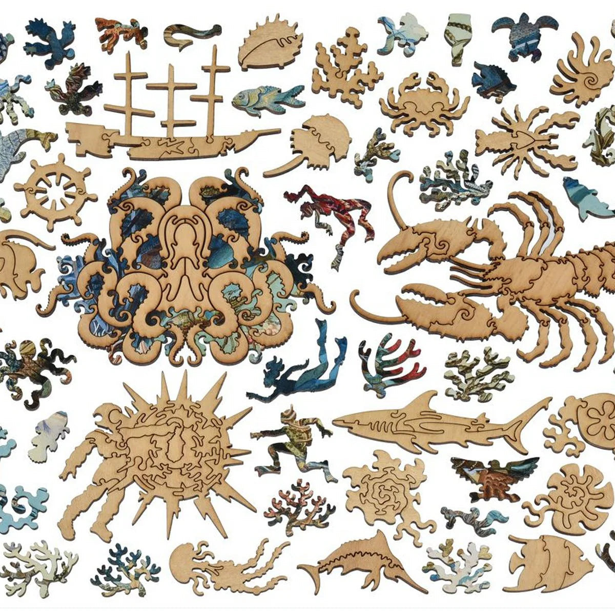 Liberty Puzzles Ocean Life on a white background at Addison West