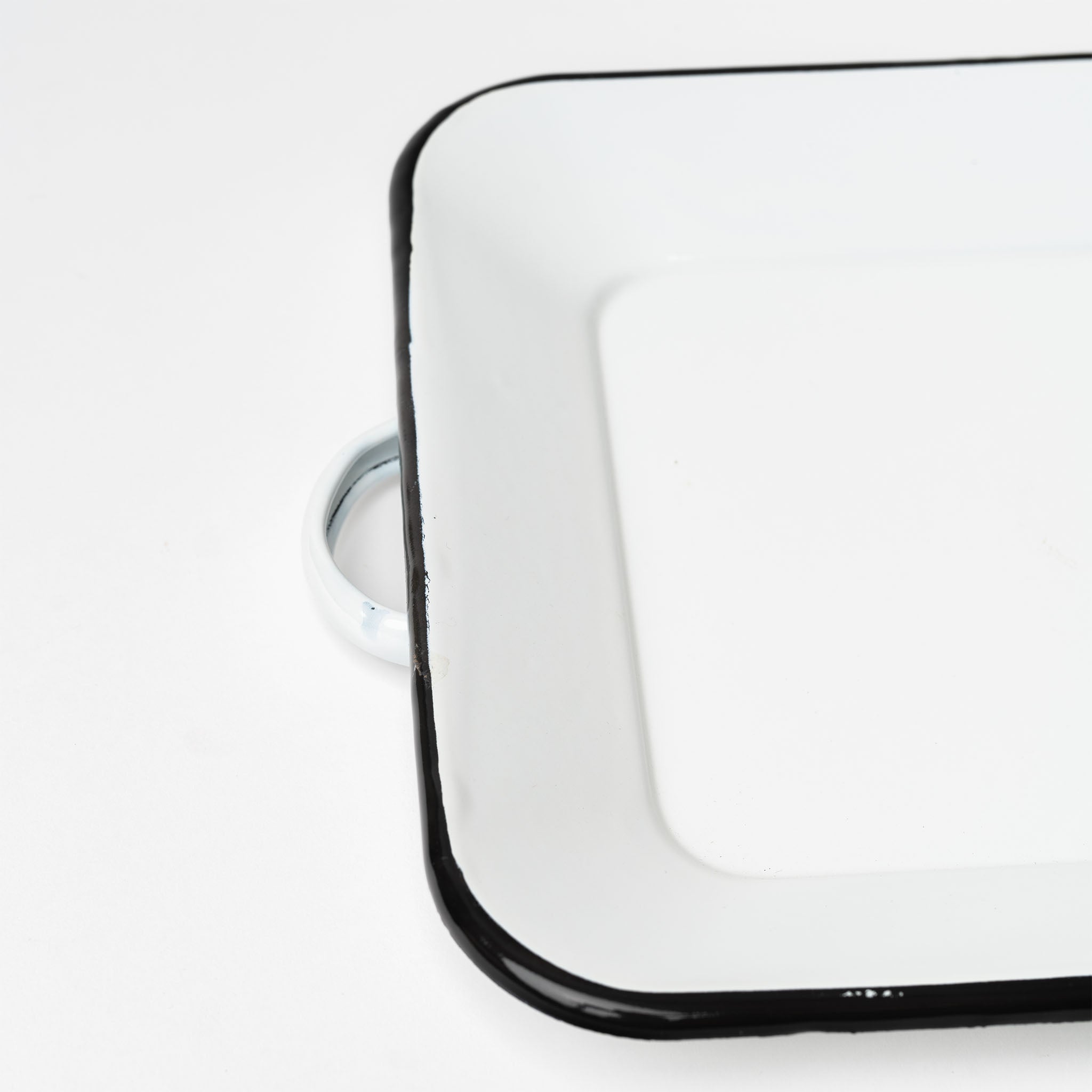 Classic Enamelware Tray with Handles Addison West