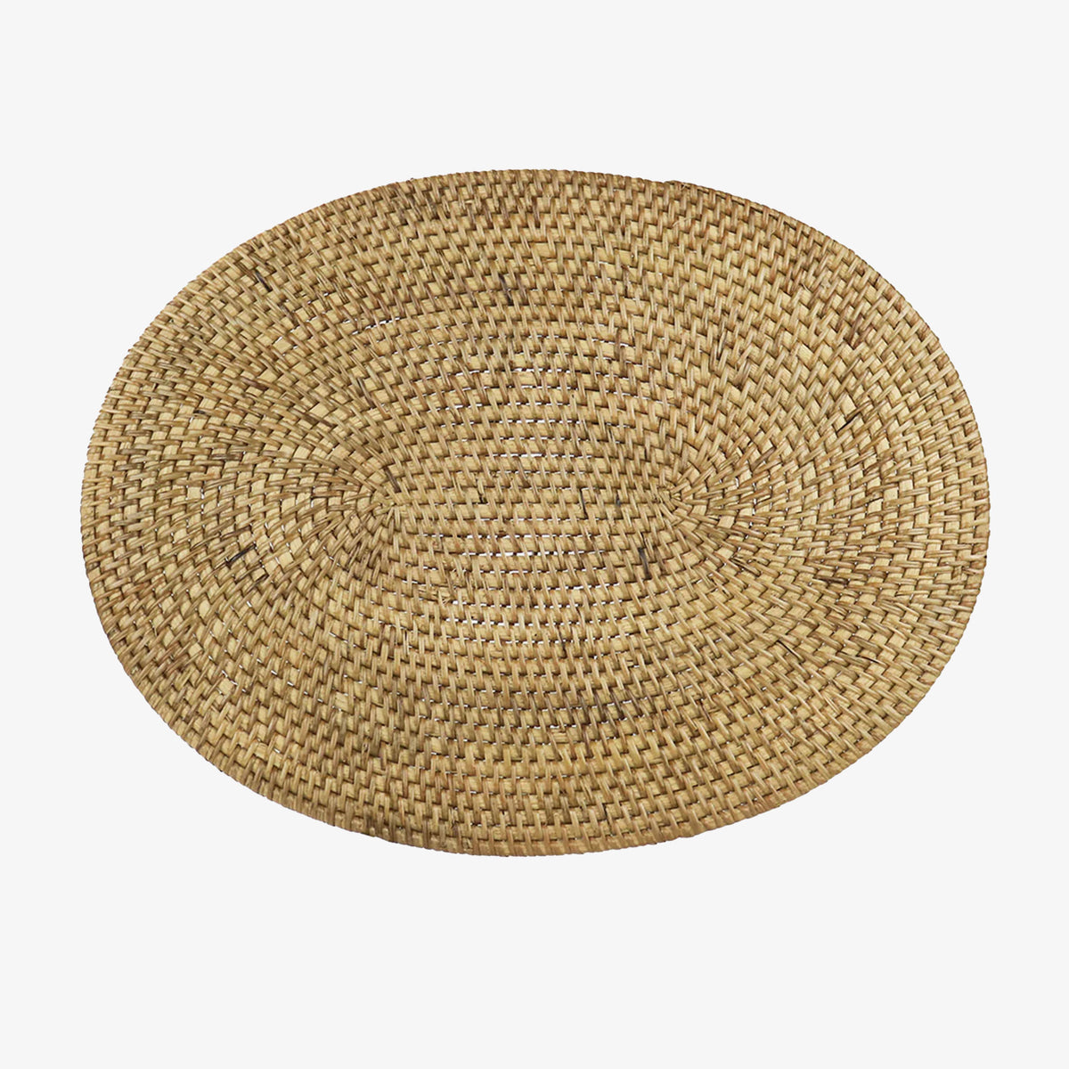 Olivia Oval Rattan Placemat Natural Addison West