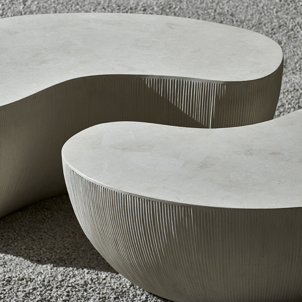 Palecek Calanova Outdoor Small Coffee Table in White – Addison West