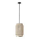 Palecek Everly Outdoor Pendant in Natural, Small on white background at Addison West.