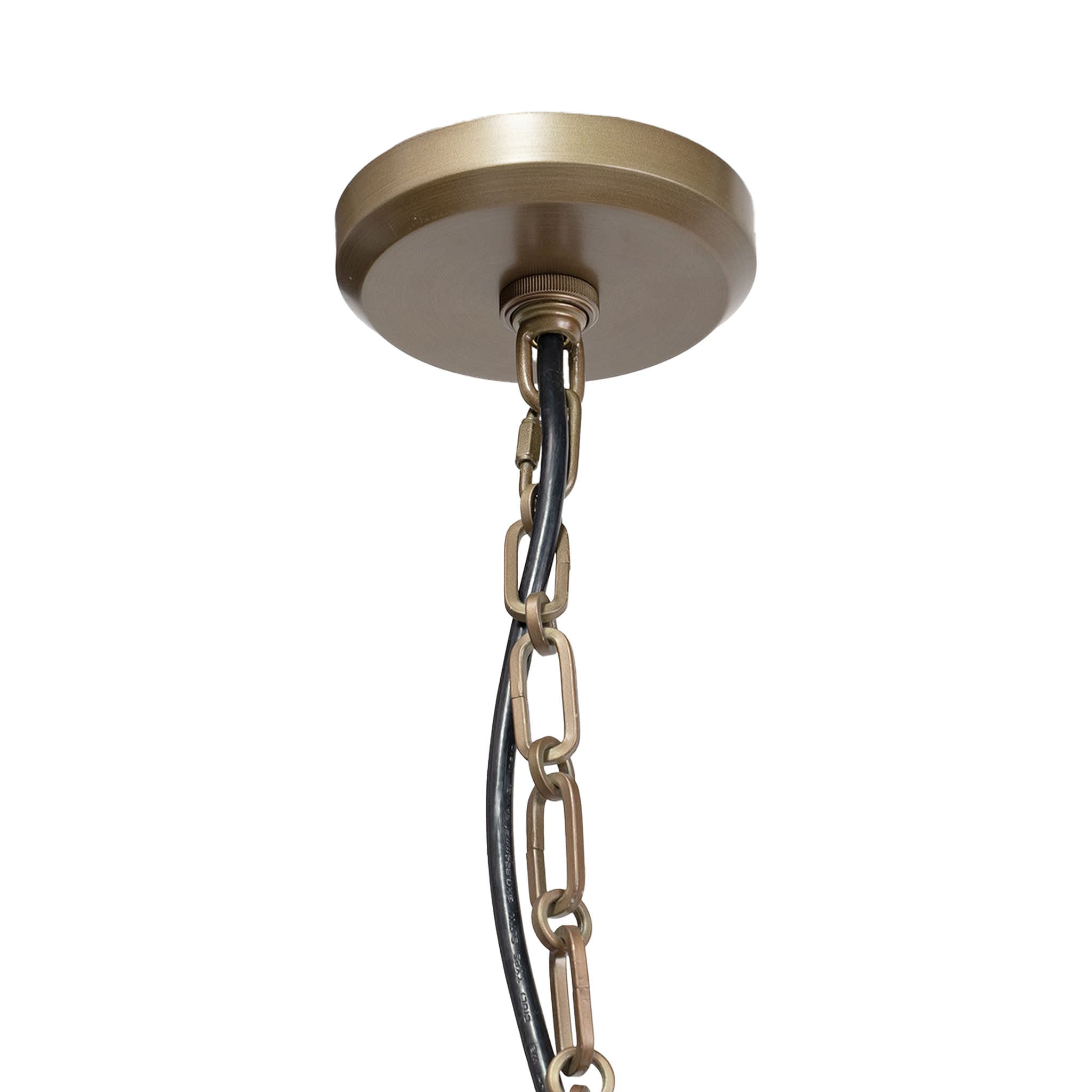 Palecek Hollister Outdoor Small Chandelier, Natural on white background at the Addison West.