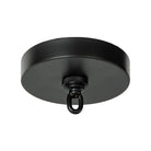 Palecek Tanner Outdoor Drum Pendant, Black on white background at the Addison West.
