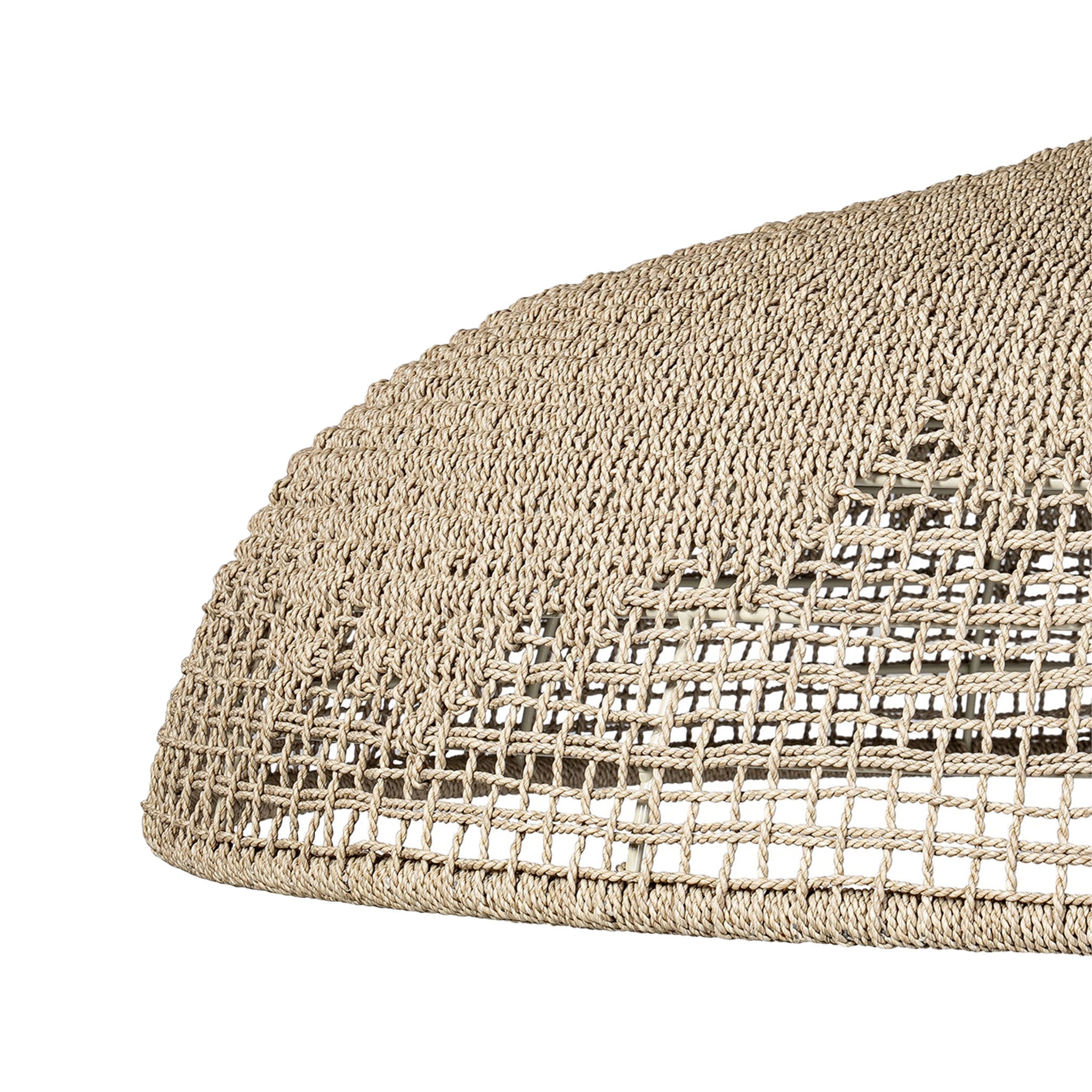 Palecek Westerly Outdoor 42" Chandelier, Natural on white background at the Addison West.