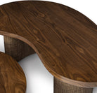 Palecek Zoey Walnut Small Coffee Table on white background at Addison West.