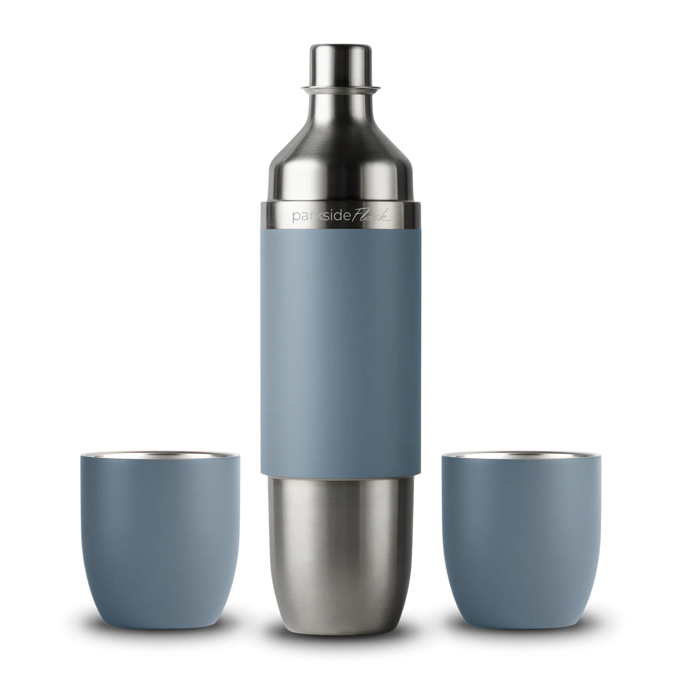 High Camp Parkside Flask in Slate on a white background at Addison West