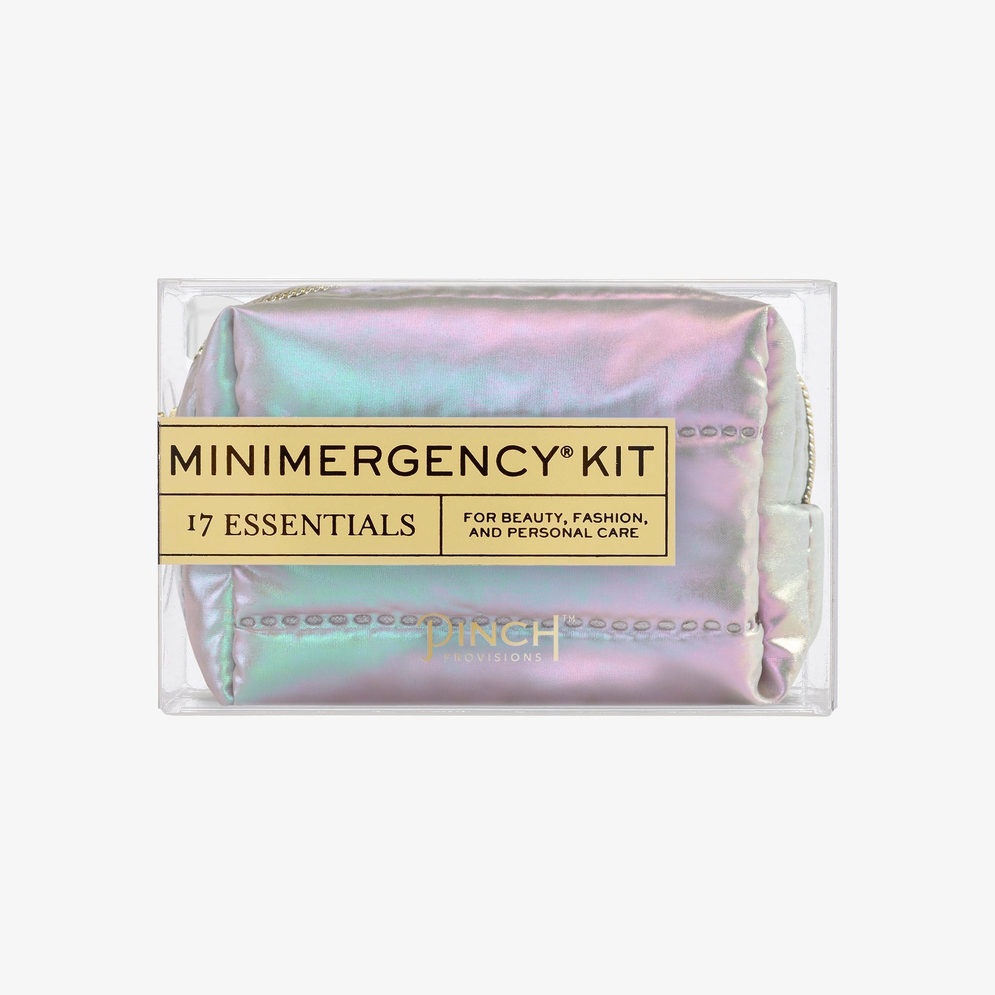Pinch provisions Pastel Puffer Minimergency Kit on a white backrgound