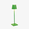 Poldina Pro micro table lamp in bright green on a white background