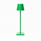 Poldina Pro micro table lamp in bright green on a white background